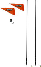 Load image into Gallery viewer, QuadBoss, QuadBoss 6Ft Smoke Dual LED Whip with Remote Control – Customizable Lighting for Powersports