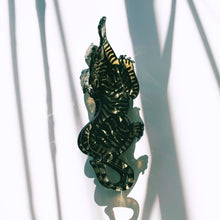 Load image into Gallery viewer, "Attack" Style Tiger Hair Clip | Claw Clip in Velvet Travel Bag