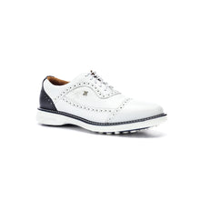 Load image into Gallery viewer, Legacy Hope Spikeless Golf Shoes White Navy Blue