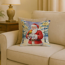 Load image into Gallery viewer, Sun Conure with Santa Claus Throw Pillow