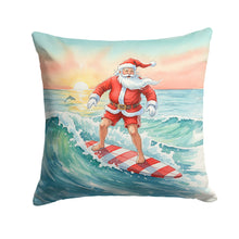 Load image into Gallery viewer, Santa Claus Surfing Christmas Morning Christmas Throw Pillow