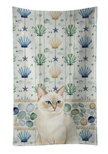 Load image into Gallery viewer, Cream Point Cat Coastal Sea Glass Kitchen Towel