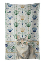 Load image into Gallery viewer, Dilute Tortoiseshell Cat Coastal Sea Glass Kitchen Towel