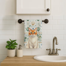 Load image into Gallery viewer, Flame Point Cat Coastal Sea Glass Kitchen Towel