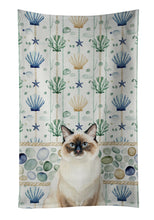 Load image into Gallery viewer, Ragdoll Seal Point Cat Coastal Sea Glass Kitchen Towel