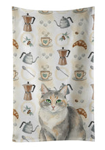Load image into Gallery viewer, Dilute Tortoiseshell Cat Coffee Time Kitchen Towel