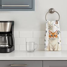 Load image into Gallery viewer, Flame Point Cat Coffee Time Kitchen Towel