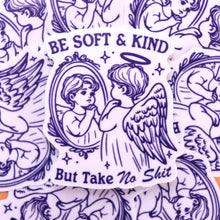 Load image into Gallery viewer, "Be Soft And Kind but Take No Shit" Sticker