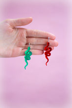 Load image into Gallery viewer, You'll All Get Yours - Mirrored Snake Earrings