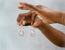 Load image into Gallery viewer, “I Hate It Here” Taylor Swift 2-in-1 Hoop Earrings