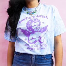 Load image into Gallery viewer, “Sweet Girl with a Little Bit of Anger Issues” Screen Printed Tees and Sweaters