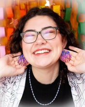 Load image into Gallery viewer, Zebra Print Pride Earrings