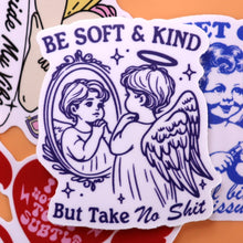 Load image into Gallery viewer, "Be Soft And Kind but Take No Shit" Sticker