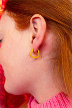 Load image into Gallery viewer, "Can I go Where You Go?" Titanium Heart Hoops