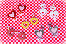 Load image into Gallery viewer, Yours Truly-Heart Pearl Dangle Earrings