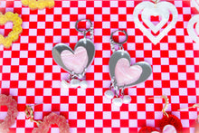 Load image into Gallery viewer, Yours Truly-Heart Pearl Dangle Earrings