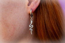 Load image into Gallery viewer, “Filled my Cell With Snakes” Titanium Charm Earrings