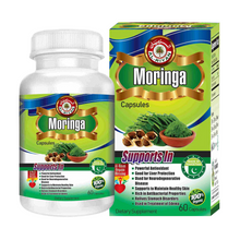Load image into Gallery viewer, Moringa 60 Capsules [Plant-based protein and iron] Great for Vegans &amp; Vegetarians