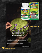 Load image into Gallery viewer, Moringa 60 Capsules [Plant-based protein and iron] Great for Vegans &amp; Vegetarians