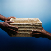 Load image into Gallery viewer, Set of 3 Rectangular Baskets | Storage Bins with Handles Home Shelf Organizers