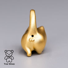 Load image into Gallery viewer, You Have the Balls - Adorable Kitty Cat Pendant Necklace 24K Yellow Gold