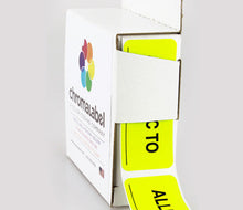 Load image into Gallery viewer, "Allergic To" Labels - 1" x 2-1/4" - 250/Box