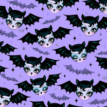 Load image into Gallery viewer, "Battylicious" Leggings by Miss Fluff x Lipstick &amp; Chrome PURPLE