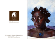 Load image into Gallery viewer, 'A COGNITIVE GLIMPSE IN THE MIRROR' S. Ross Browne Greeting Card: 5x7 Frame Ready