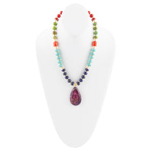 Load image into Gallery viewer, Zion Multi-Color Purple Pendant Necklace